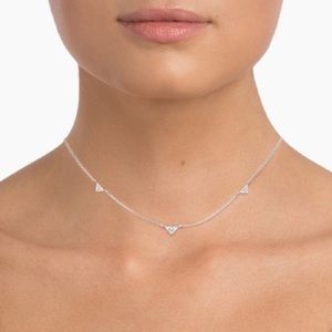 Brilliant Earth Silver Prisma 14 In. Diamond Necklace